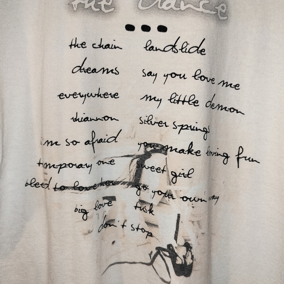 Rare Vintage Fleetwood Mac The Dance Tour Tshirt Large - Picture 9 of 15